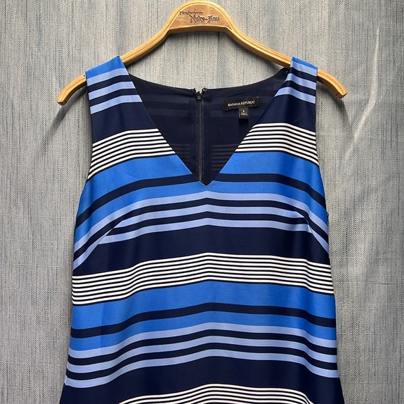 Banana Republic blue striped dress size 6 - Picture 3 of 8